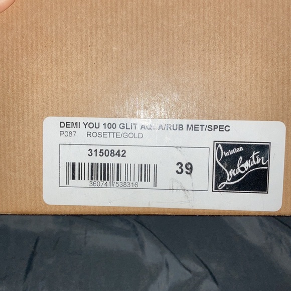 demi you 100 glit aqua/rub met/spec … size 39 - Picture 3 of 4